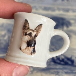 Tiny German Shepherd Mug - Mini Curio Shelf Decor